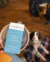 Load image into Gallery viewer, Fish & Chips Dog Dinner Bowl