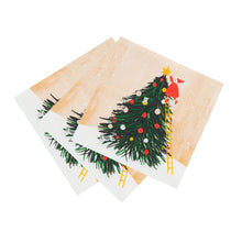 Load image into Gallery viewer, Santa Christmas Tree Paper Napkins - 20 Pack | Christmas Napkins |