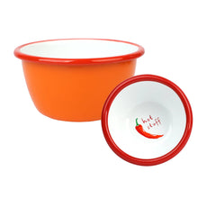 Load image into Gallery viewer, Chilli Enamel Bowl - 10cm