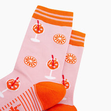 Load image into Gallery viewer, Aperitivo Spritz Bamboo Socks in Pink: UK 3-7 | EU 36-40 | US 5-9