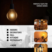 Load image into Gallery viewer, Vintage LED Bulb E27 G80 Dimmable 4W Globe Light Warm White ~3377