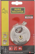 Load image into Gallery viewer, BURG-WÄCHTER Lock, Shackle Strength 8 mm, Cut Resistant, 2 Keys, Circle 21 60 SB