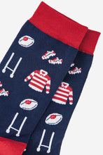 Load image into Gallery viewer, Men's Bamboo Socks - Navy Blue, Rugby: UK 7-11 | EU 40.5-46 | US 8-12