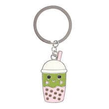 Load image into Gallery viewer, Kawaii Matcha Latte Bubble Tea Keyring