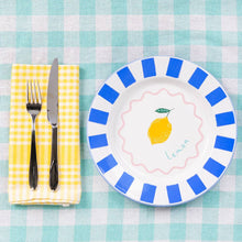 Load image into Gallery viewer, Lemon Enamel Plate - 25cm | Summer Tableware |