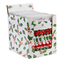 Load image into Gallery viewer, Holly Christmas Saucer Crackers - 10 Pack Display | Christmas Decor |