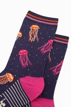 Load image into Gallery viewer, Women's Bamboo Socks - Navy, Jellyfish: UK 3-7 | EU 36-40 | US 5-9