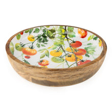 Load image into Gallery viewer, 30cm Rounded Bowl Mango Wood - Tomatoes 4pk