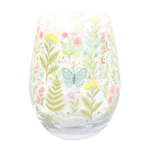 Load image into Gallery viewer, Luna Bloom Floral Print Stemless Glass