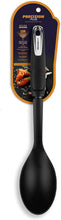Load image into Gallery viewer, Precision Plus Nylon Spoon with Softtex Handle and Hanging Loop, BPA Free, Black