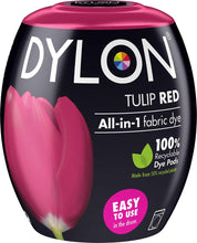 Load image into Gallery viewer, DYLON Washing Machine Fabric Dye Pod for Clothes & Soft Furnishings, 350g – Tulip Red
