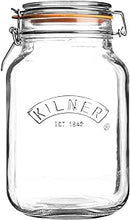 Load image into Gallery viewer, Kilner Square Clip Top jar 1.5 Litre/51 US fl oz
