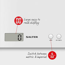 Load image into Gallery viewer, Salter White Digital Kitchen Scales - 3kg/7lb