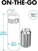 Load image into Gallery viewer, ION8 Aqua Blue 720ml Water Bottle