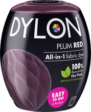 Load image into Gallery viewer, DYLON Washing Machine Fabric Dye Pod for Clothes & Soft Furnishings, 350g – Plum Red