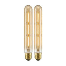 Load image into Gallery viewer, Vintage T185 Tubular LED Bulb E27 Dimmable Filament Warm Amber ~6593: T185 3W - Pack 1