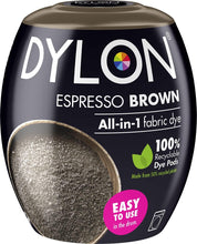 Load image into Gallery viewer, DYLON Washing Machine Fabric Dye Pod for Clothes & Soft Furnishings, 350g – Espresso Brown