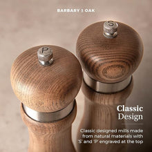 Load image into Gallery viewer, Barbary Oak Hoxton Vintage Salt & Pepper Mill