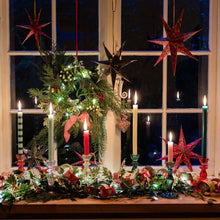 Load image into Gallery viewer, Folklore Paper Stars Christmas Tree Decorations - 3 Pack