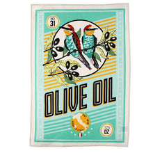 Load image into Gallery viewer, Cotton tea towel - Olive Oil