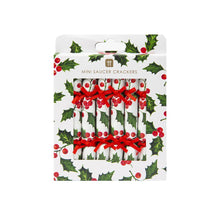 Load image into Gallery viewer, Holly Christmas Saucer Crackers - 10 Pack Display | Christmas Decor |