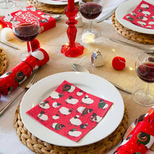 Load image into Gallery viewer, Sheep Christmas Paper Napkins - 20 Pack | Christmas Napkins |
