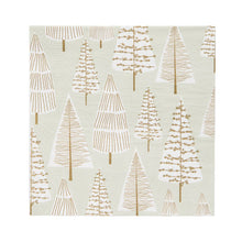 Load image into Gallery viewer, Gold Christmas Tree Paper Napkins - 20 Pack | Christmas Napkins |