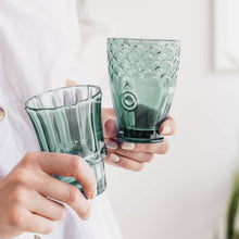 Load image into Gallery viewer, Fish Stacking Drinking Glass - Set of 4 - Green