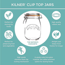 Load image into Gallery viewer, Kilner Round Clip Top Jar 3 Litre/102 US fl oz