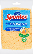 Load image into Gallery viewer, Spontex Hygienic Thick Moppets (Pack of 2)