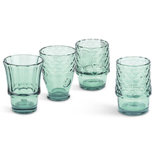 Load image into Gallery viewer, Fish Stacking Drinking Glass - Set of 4 - Green
