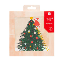 Load image into Gallery viewer, Santa Christmas Tree Paper Napkins - 20 Pack | Christmas Napkins |