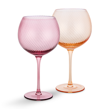 Load image into Gallery viewer, Twist Gin Glasses - Set of 2 Pink/Peach