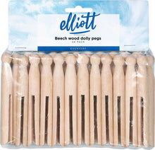 Load image into Gallery viewer, Elliott Traditional Beechwood Dolly Pegs, Pack of 24