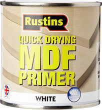 Load image into Gallery viewer, Rustins Quick Drying MDF White Primer 250ml