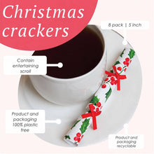 Load image into Gallery viewer, Holly Christmas Saucer Crackers - 10 Pack Display | Christmas Decor |