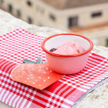 Load image into Gallery viewer, Strawberry Enamel Bowl - 10cm | Summer Kitchenware |