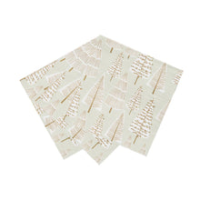 Load image into Gallery viewer, Gold Christmas Tree Paper Napkins - 20 Pack | Christmas Napkins |