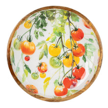 Load image into Gallery viewer, 30cm Rounded Bowl Mango Wood - Tomatoes 4pk