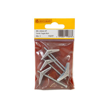 Load image into Gallery viewer, Centurion Cavity Toggle Bolts, M5 x 50mm, Zinc Plated pack of 4