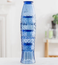 Load image into Gallery viewer, Fish Stacking Drinking Glass - Set of 4 - Blue