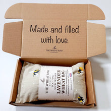 Load image into Gallery viewer, Honey Bee Cotton Wheat Bag: Lavender
