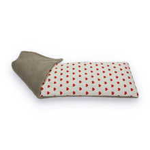 Load image into Gallery viewer, Hearts Red - Duo Fabric Wheat Bag: Lavender