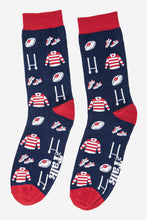 Load image into Gallery viewer, Men's Bamboo Socks - Navy Blue, Rugby: UK 7-11 | EU 40.5-46 | US 8-12