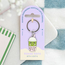 Load image into Gallery viewer, Kawaii Matcha Latte Bubble Tea Keyring