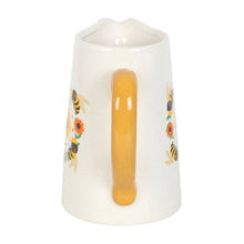 Load image into Gallery viewer, Summer Bee and Sunflower Ceramic Flower Jug
