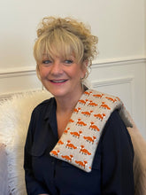 Load image into Gallery viewer, Fox - Duo Fabric Wheat Bag: Lavender