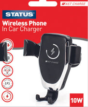 Load image into Gallery viewer, Status Wireless Phone In Car Charger