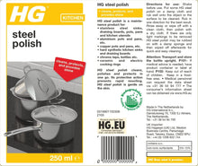 Load image into Gallery viewer, HG Steel Polish 250ml