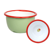 Load image into Gallery viewer, Olive Enamel Bowl - 10cm |Summer Kitchenware |
